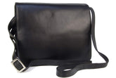 VISCONTI - Women's Cross Body Bag - Atlantic Leather - Office Work Organiser Messenger Bag - Flap Over Shoulder Handbag - Fits Tablets - Multiple Pockets - TESS - 754 - Black